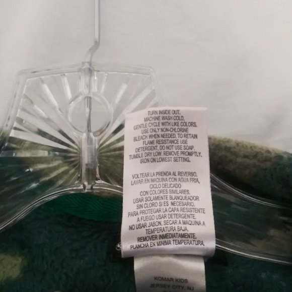 Climatesmart boys (childrens) size Small 4/6 green and brown dinosaur robe - Picture 8 of 9